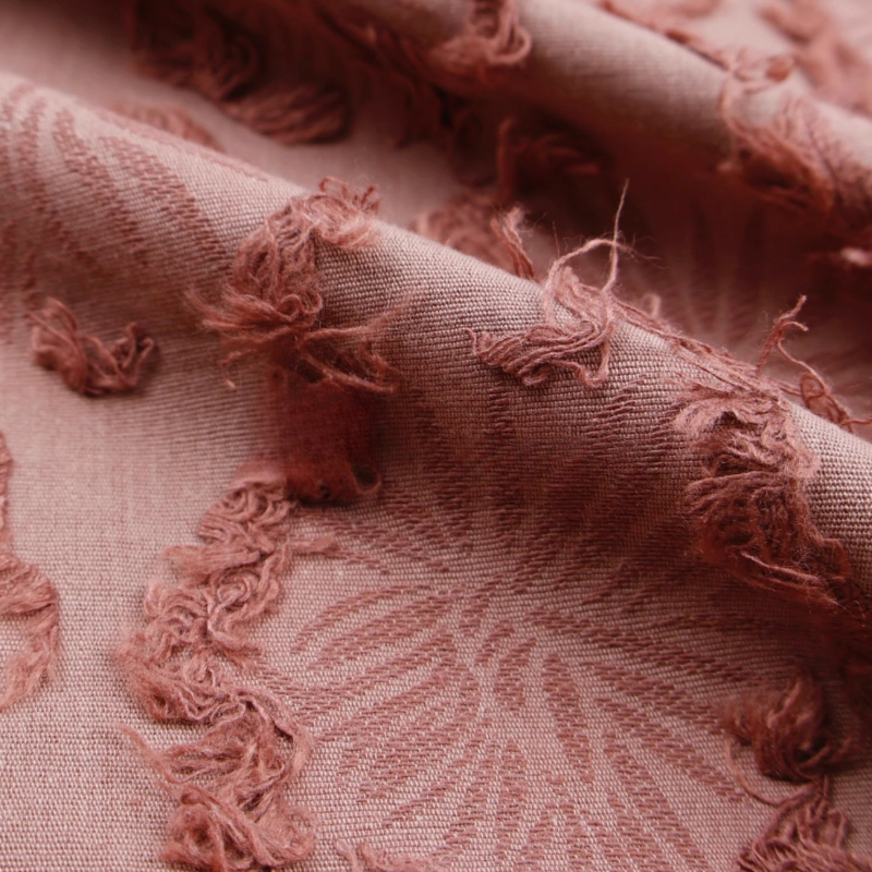 Sewing Recycling - Cinnamon Pink Recycled Cotton Linen Jacquard