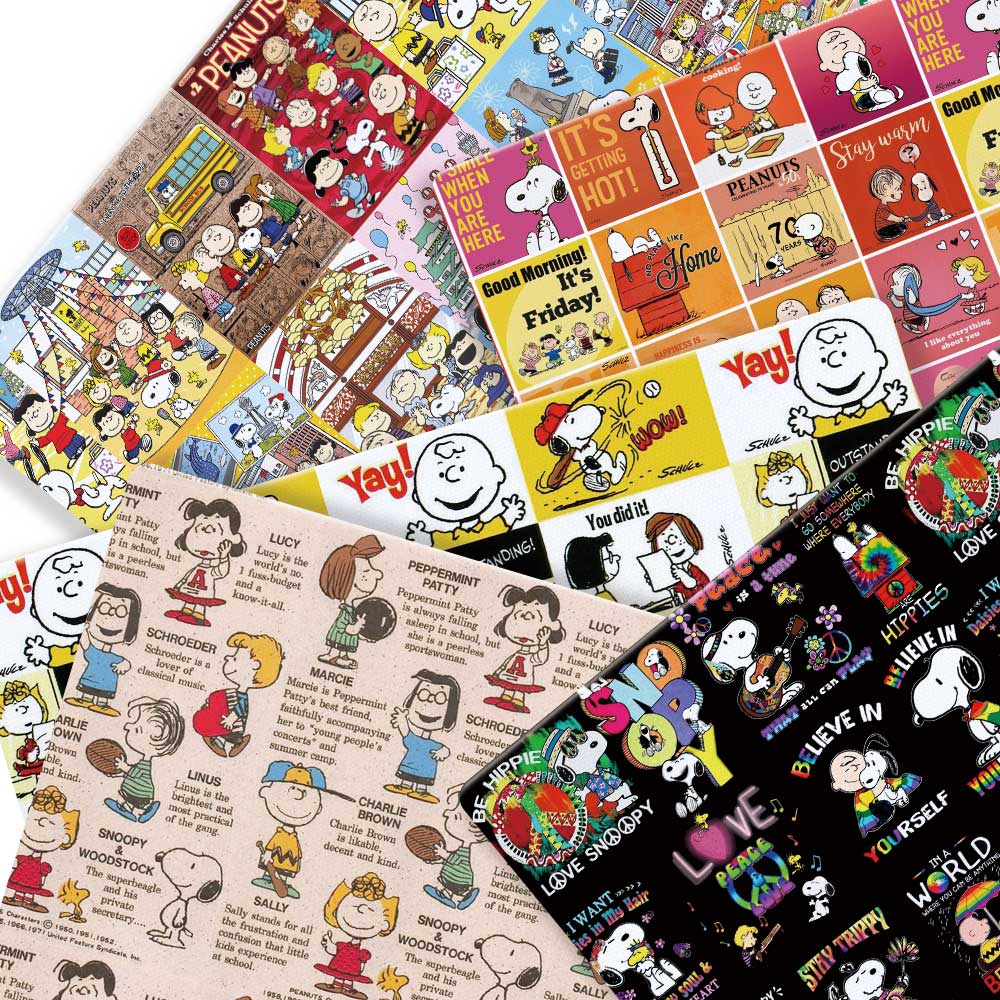 Sewing And Textile - TAKARA TOMY Snoopy fabric140x50CM Cartoon printed