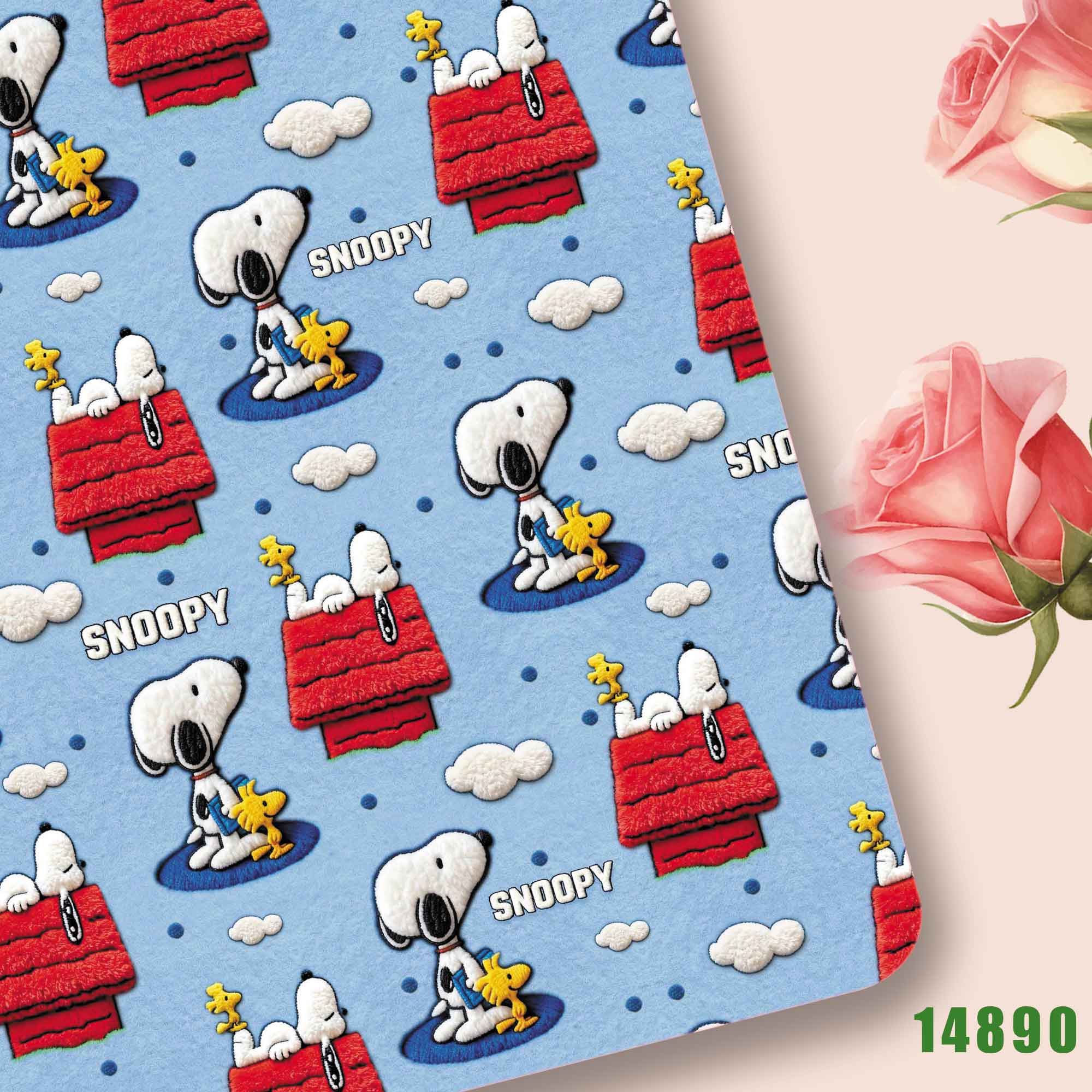 Sewing And Textile - TAKARA TOMY Snoopy fabric140CM Cartoon Polyester