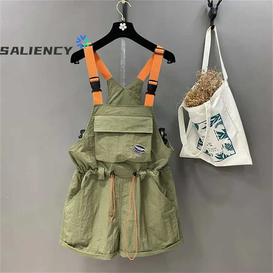 Sewing Hemming - SALIENCY 2025 Summer Overalls Japanese Loose