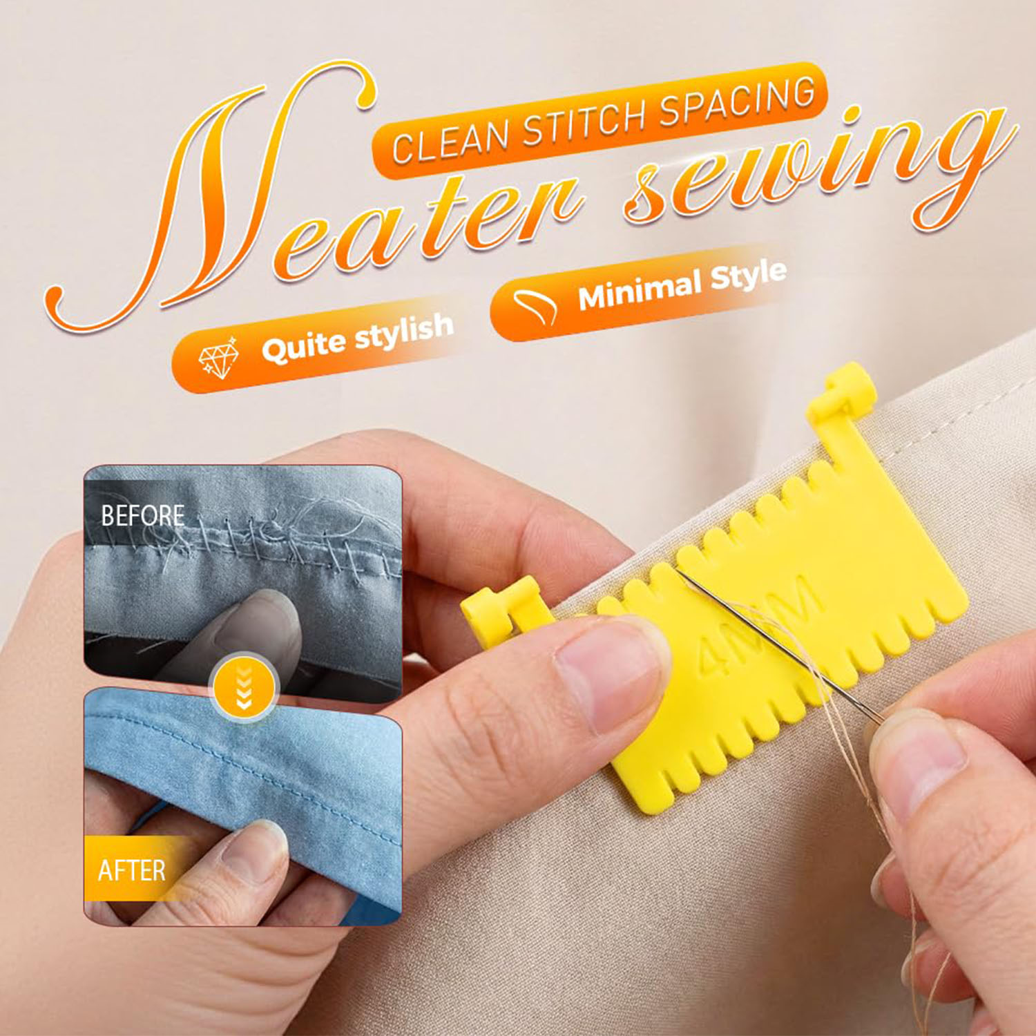 1 Piece Quilting Sewing Gauge  - Sewing Hemming avaliação e preço