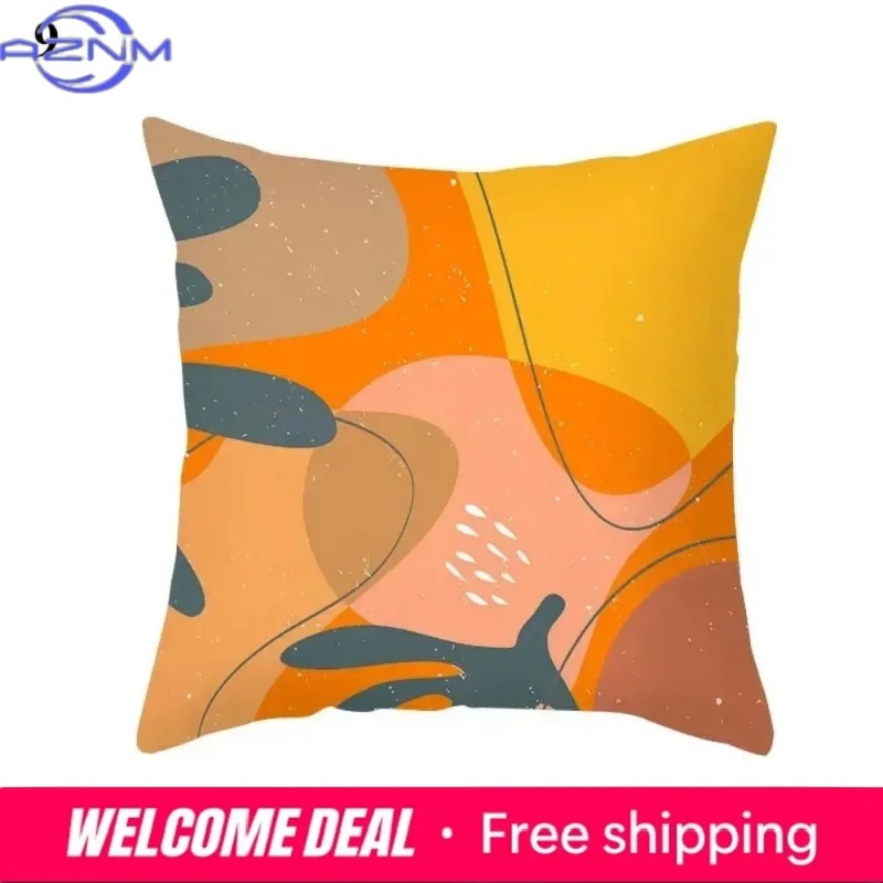 Boho Orange Abstract Cushion C - Century Textile & Sewing Supply Avenue C North Saskatoon Sk avaliação e preço