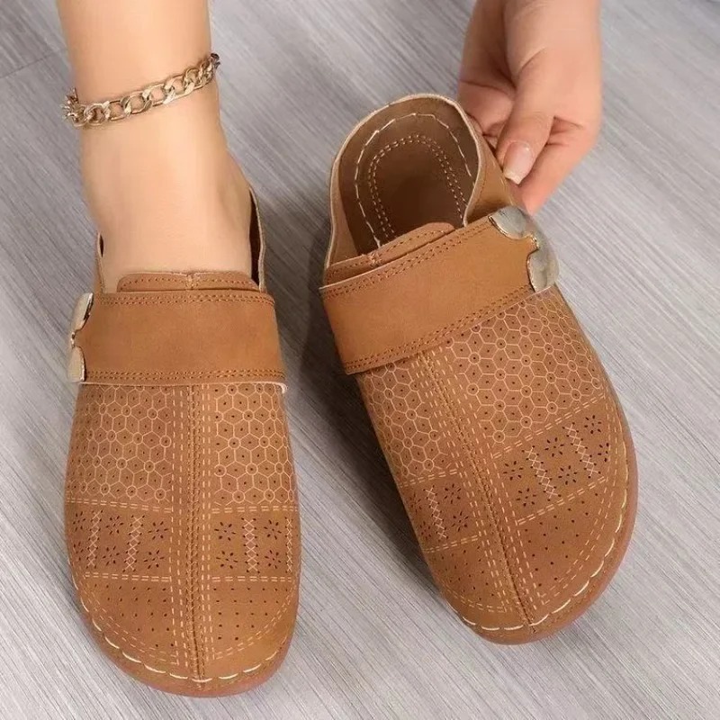 Women's solid-colored wedge sa - Velcro Sew On avaliação e preço