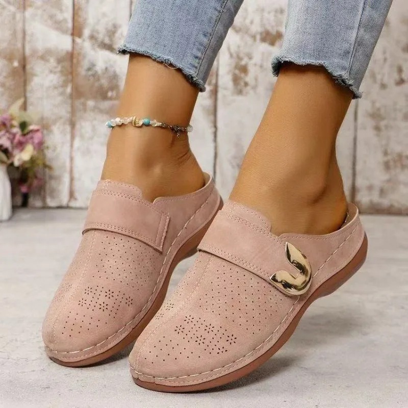 Women's solid-colored wedge sa - Velcro Sew On avaliação e preço