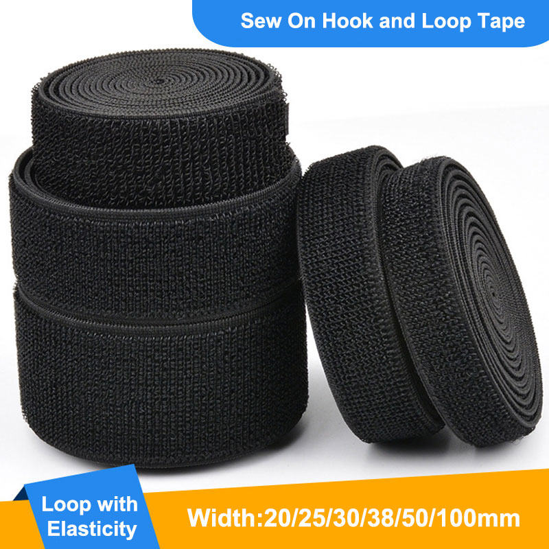 1Meter Elastic Hook and Loop F - Velcro Sew On avaliação e preço