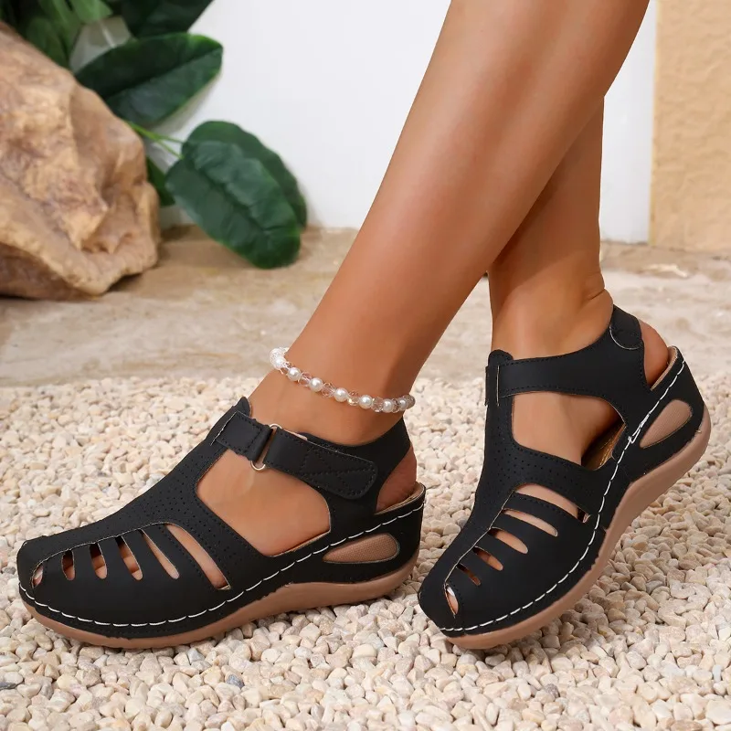 Women Closed Toe Fisherman San - Velcro Sew On avaliação e preço