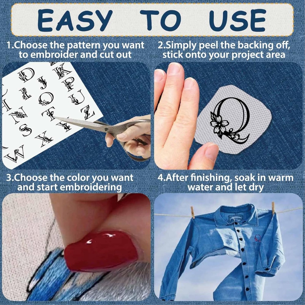 Letter A-Z Water Soluble Embro - Sewing Kit avaliação e preço