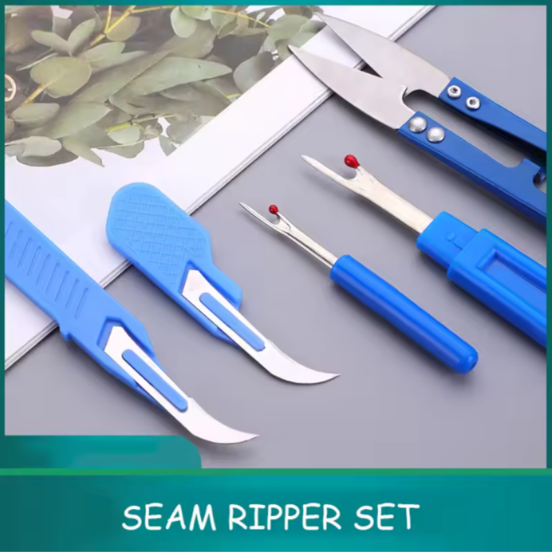 5 Pieces Of Blue Sewing Tear M - Sewing Kit avaliação e preço