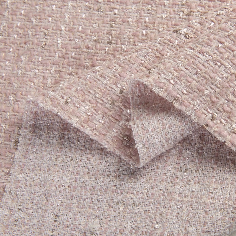 Beige Color and Gold Wire Yarn - Sewing Tweed avaliação e preço
