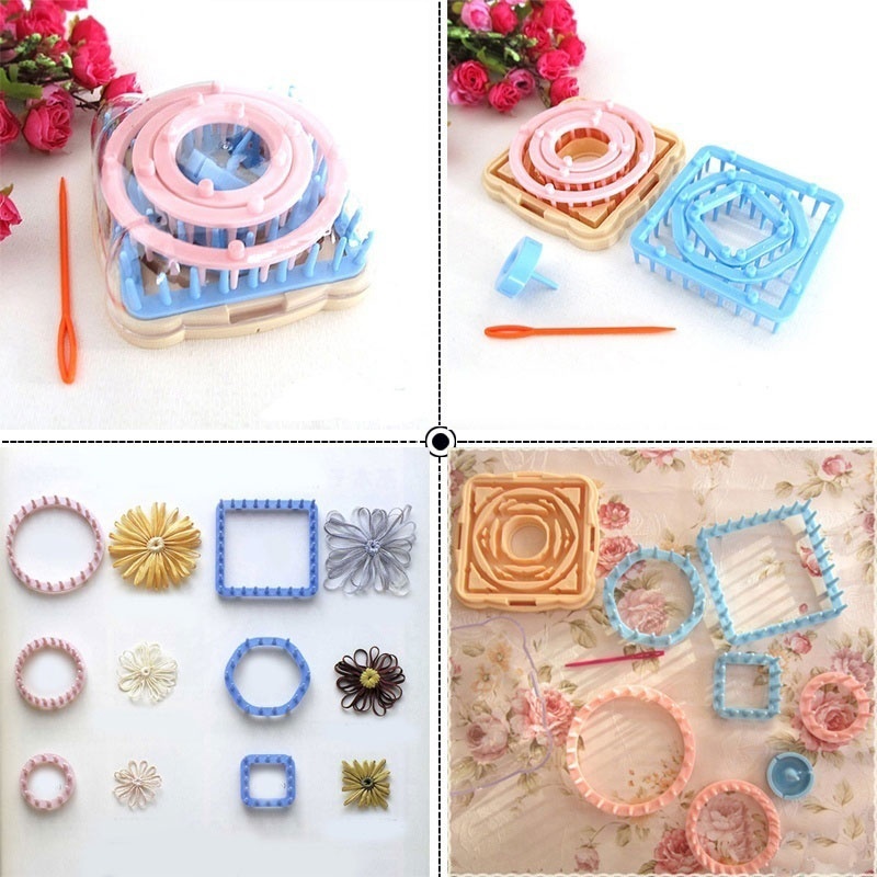 9Pcs/ Set DIY scarf sock knitt - Sewing Machine Yarn avaliação e preço