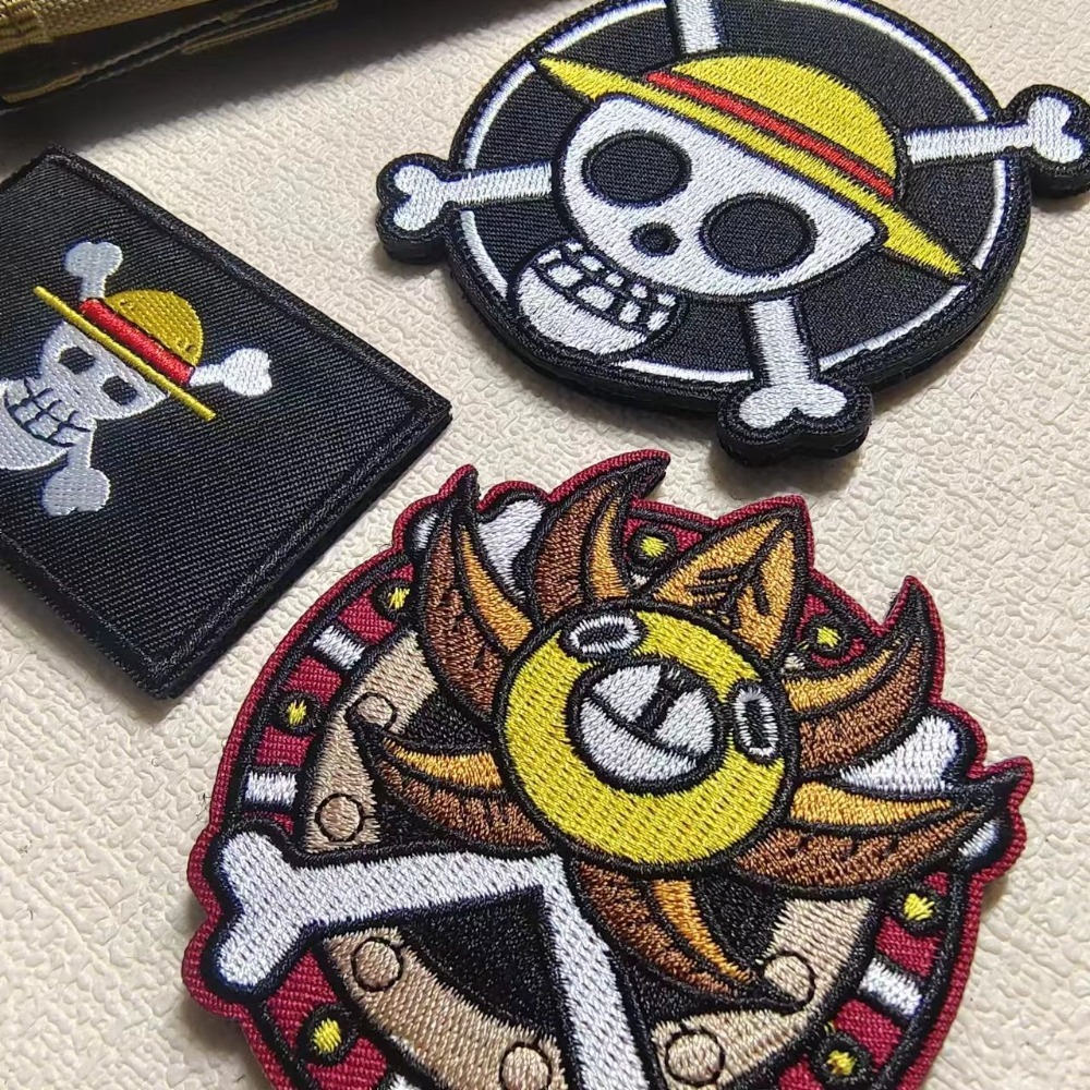 One Piece Cartoon sleeve patch - Velcro Sew On avaliação e preço