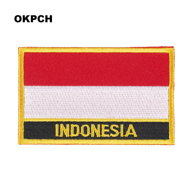 Indonesia Flag Embroidery Patc - Sewing Indonesia avaliação e preço