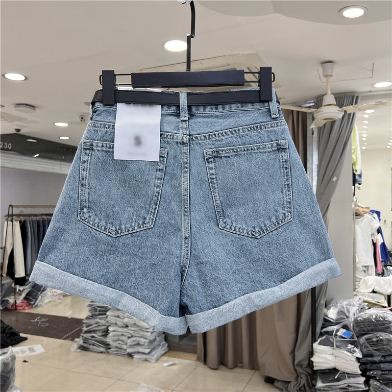 Women Summer Loose Fit High Wa - Sewing Hemming avaliação e preço
