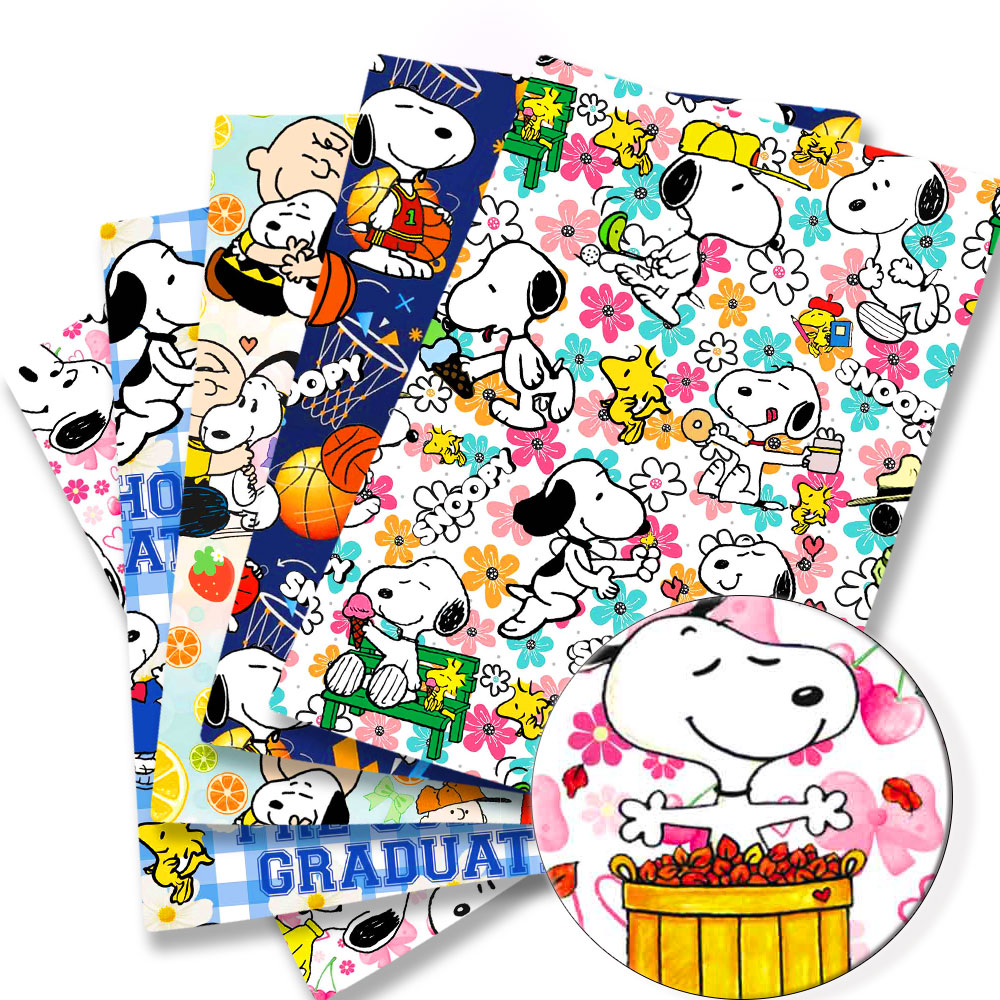 TAKARA TOMY Snoopy fabric140x5 - Sewing And Textile avaliação e preço