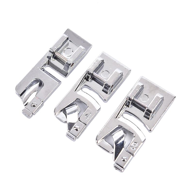 HOT! 3pcs 3mm, 4mm 6mm Narrow  - Sewing Hemming avaliação e preço