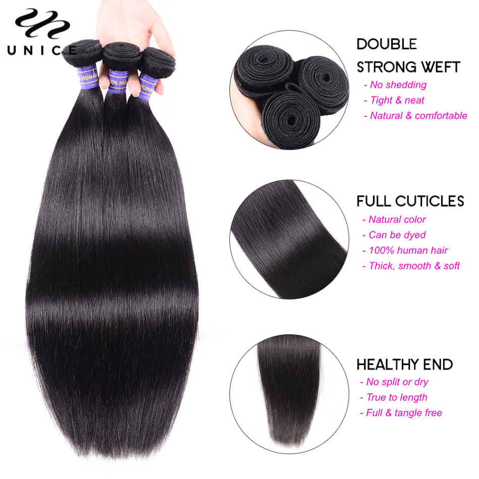 Unice Hair 8A Grade Straight H - Sewing Technology avaliação e preço