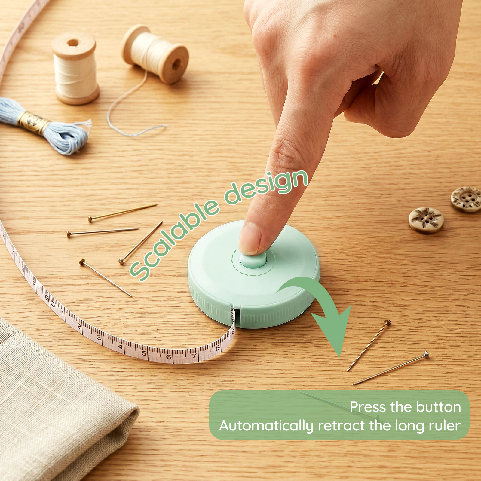 1PC 1.5m Small Tape Measure Do - Sewing Recycling avaliação e preço