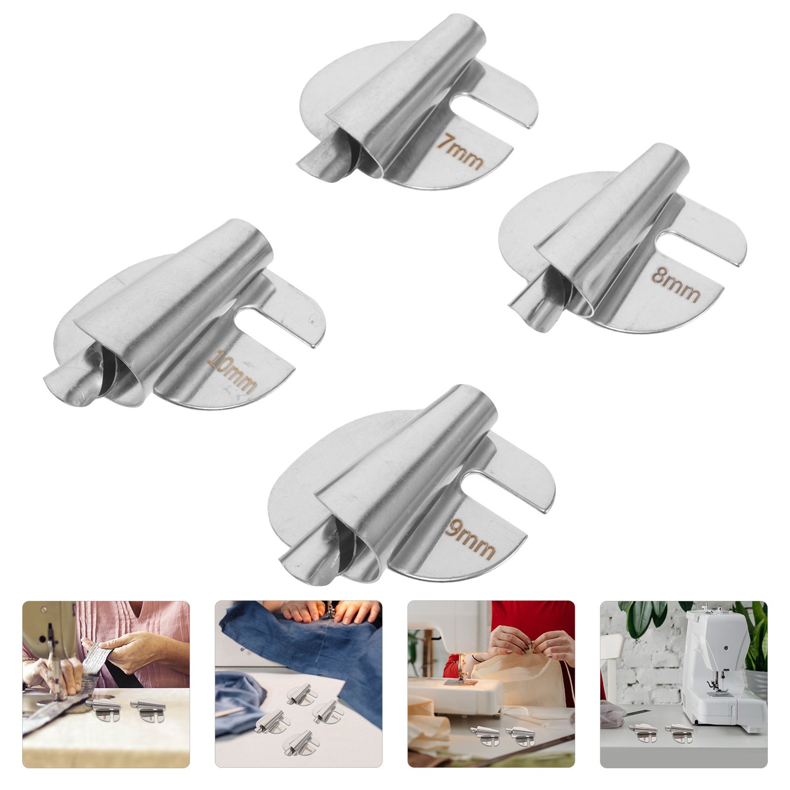 4Pcs Sewing Machine Hemmer Fee - Sewing Roll avaliação e preço