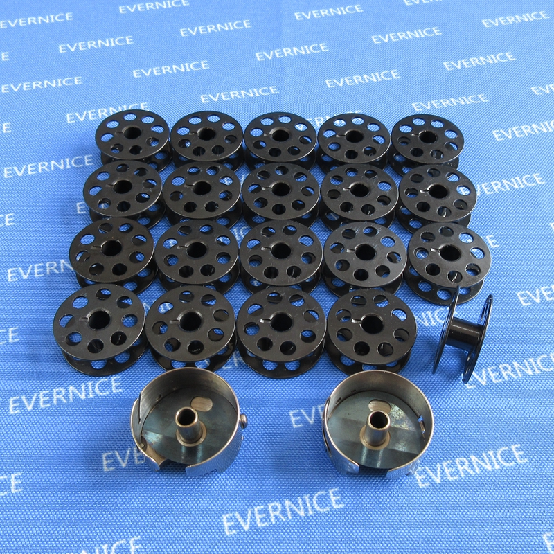2 LARGE BOBBIN CASE+20 BOBBINS - Sewing Machine Yarn avaliação e preço
