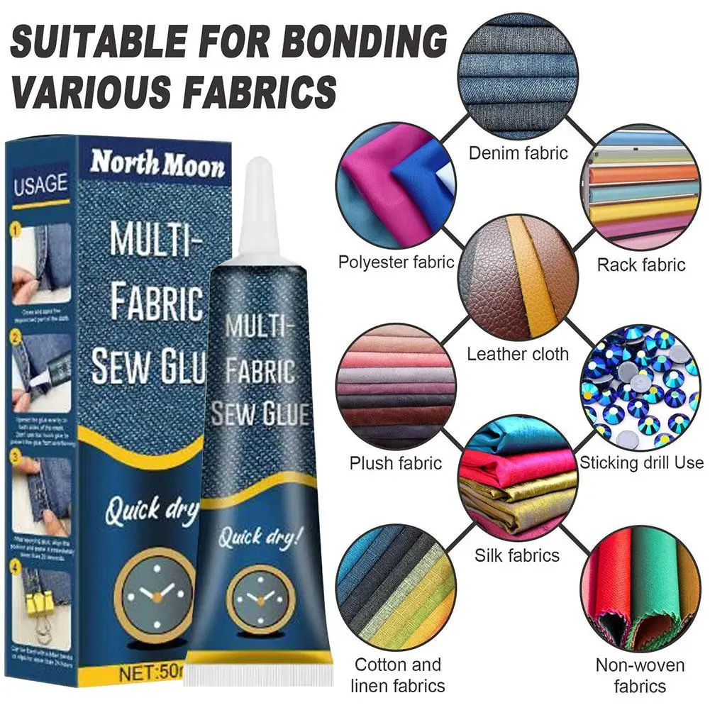 50ml Fabric Glue Quick Dry Fab - Sewing Technology avaliação e preço