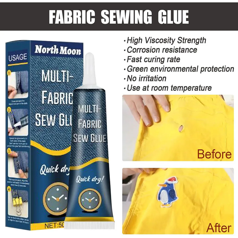 50ml Fabric Glue Quick Dry Fab - Sewing Technology avaliação e preço