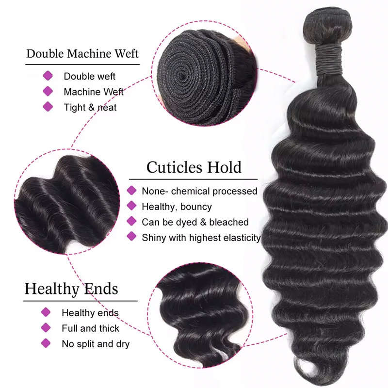 Real Human Hair Bundles Brazil - Sewing Technology avaliação e preço