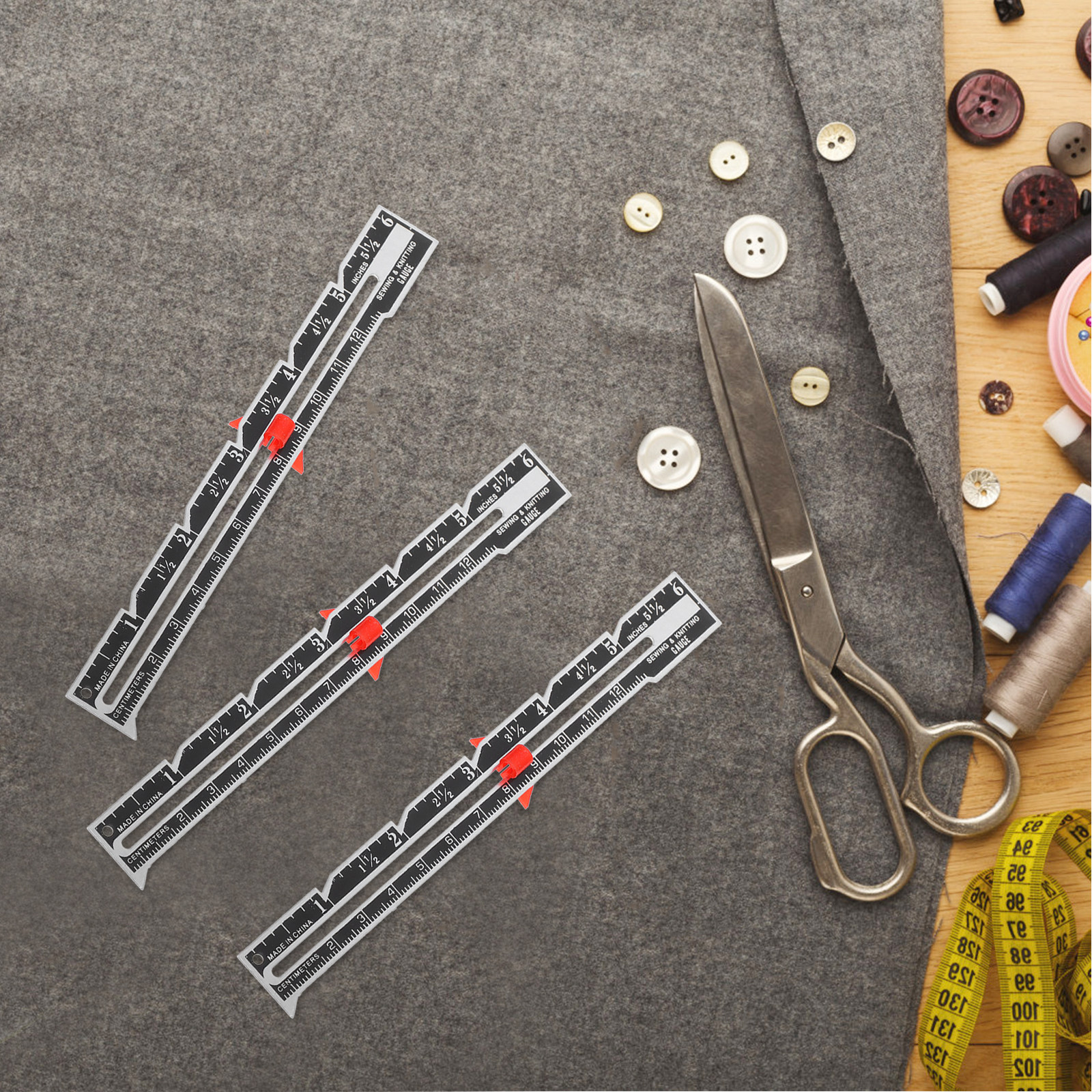 12Pcs Adjustable Seam Allowanc - Sewing Hemming avaliação e preço