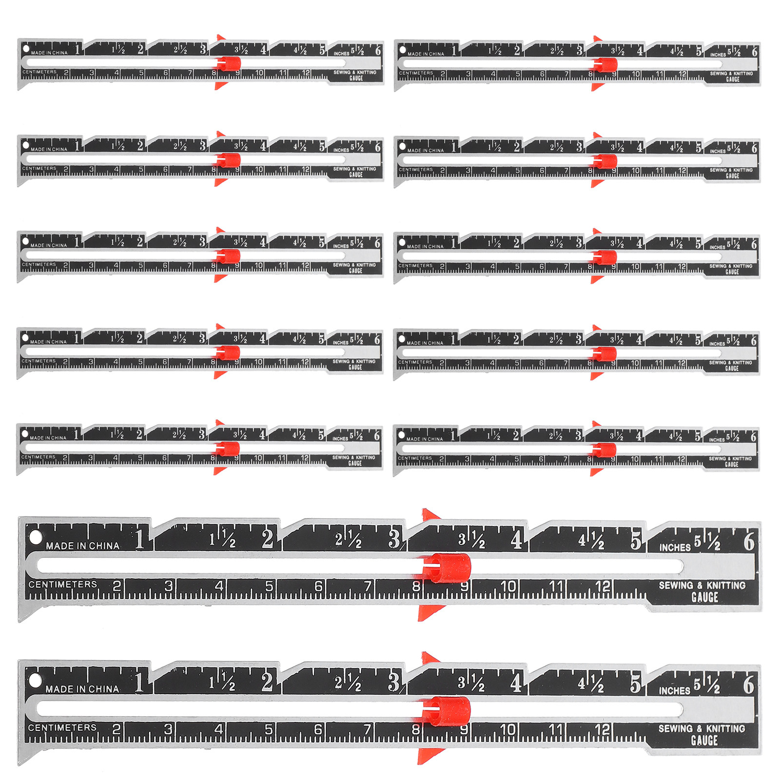12Pcs Adjustable Seam Allowanc - Sewing Hemming avaliação e preço