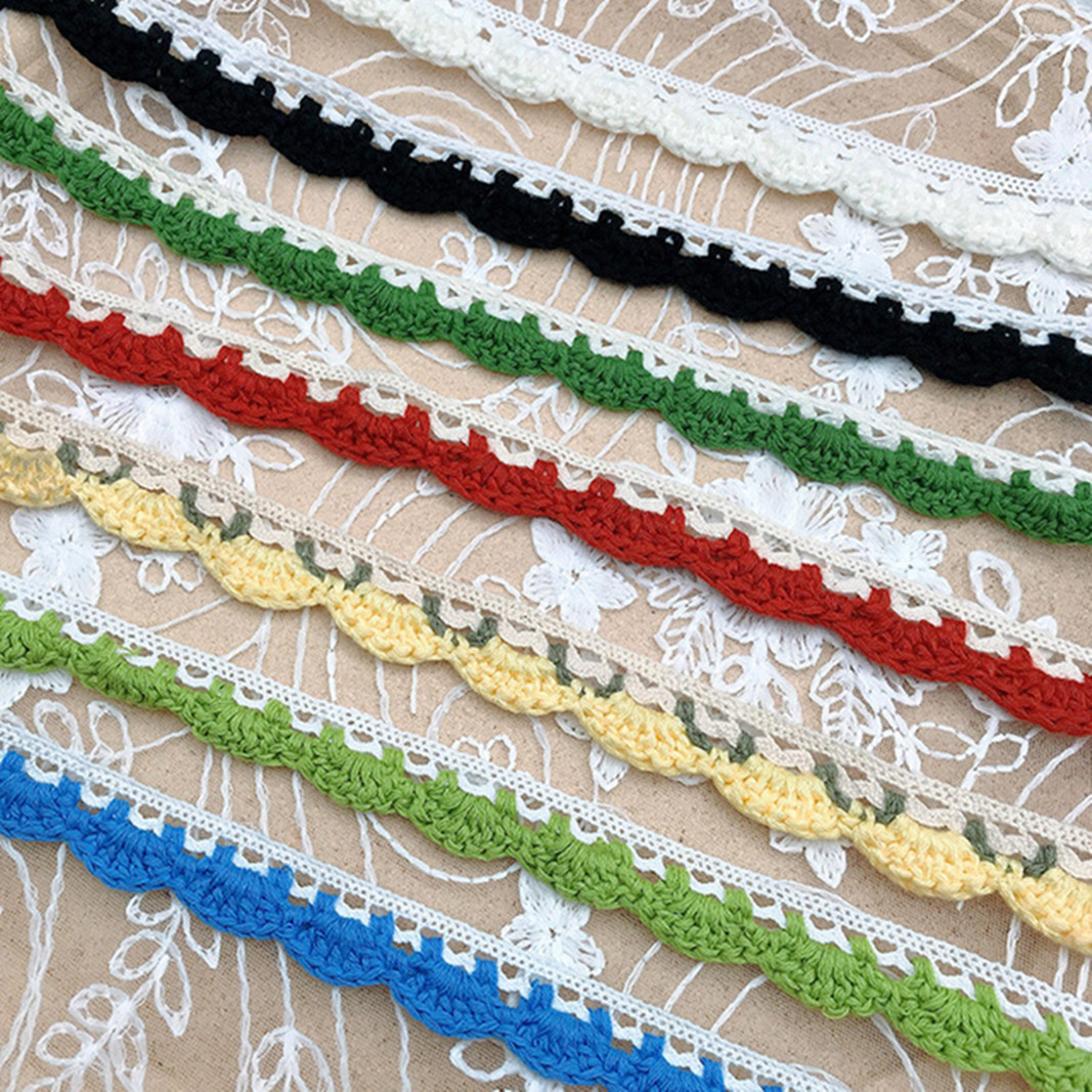 3yard Colorful Cotton Lace Gar - Sewing Technology avaliação e preço