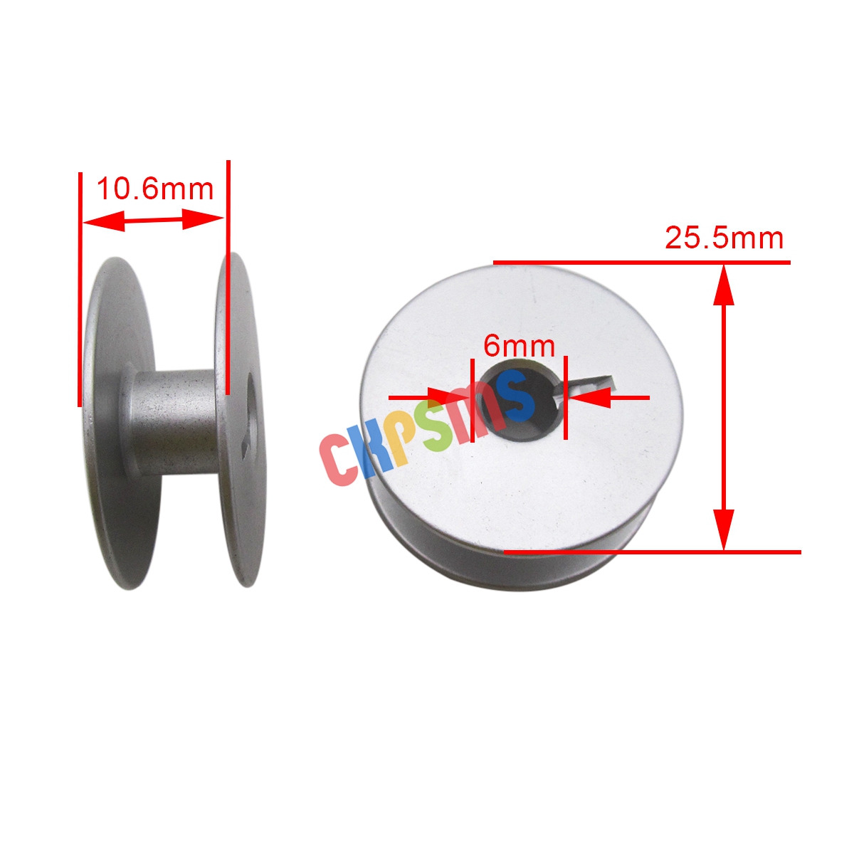 #18034AS Aluminum Large Bobbin - Sewing Machine Yarn avaliação e preço