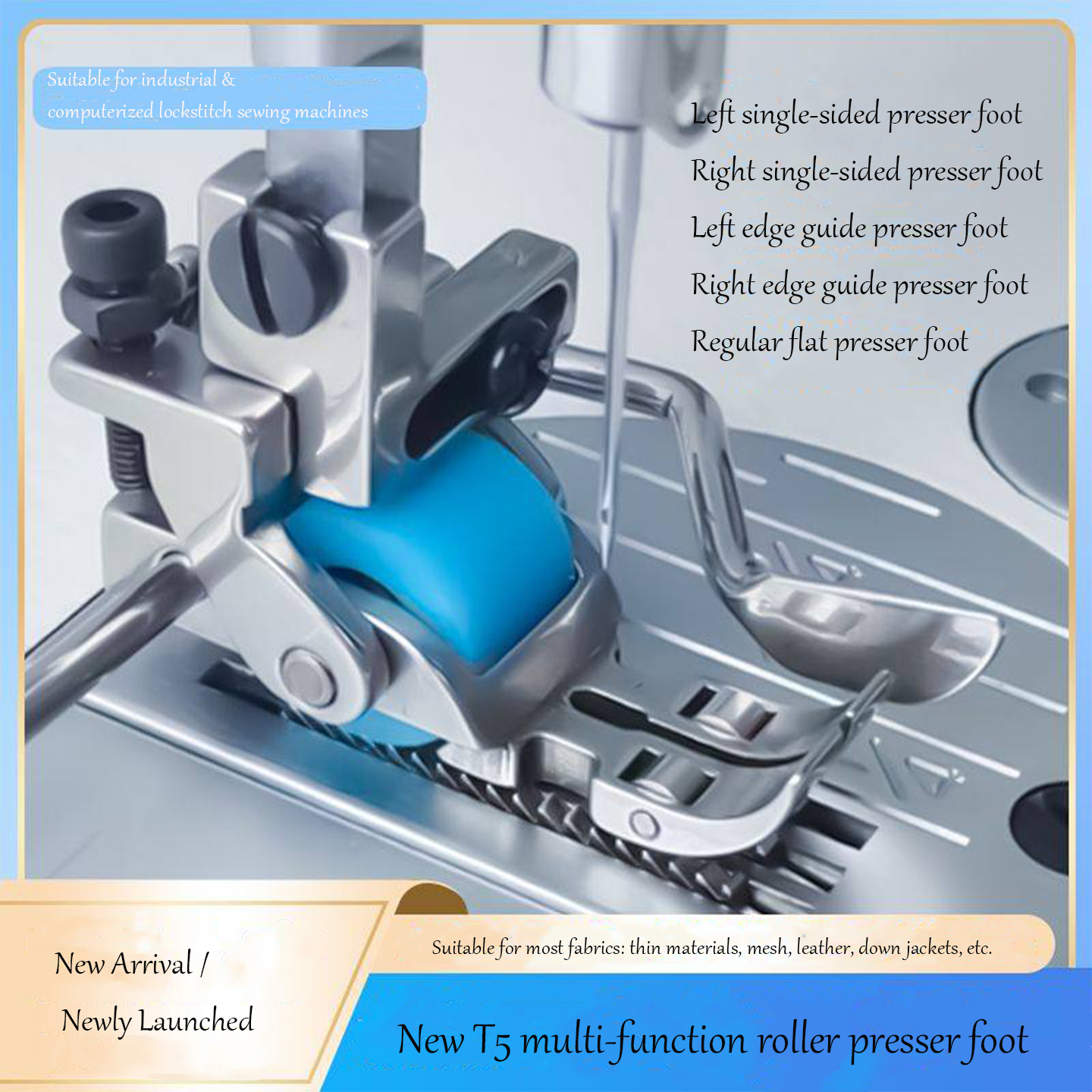 T5 3-Roller Left-Right Edge Gu - Sewing Roll avaliação e preço
