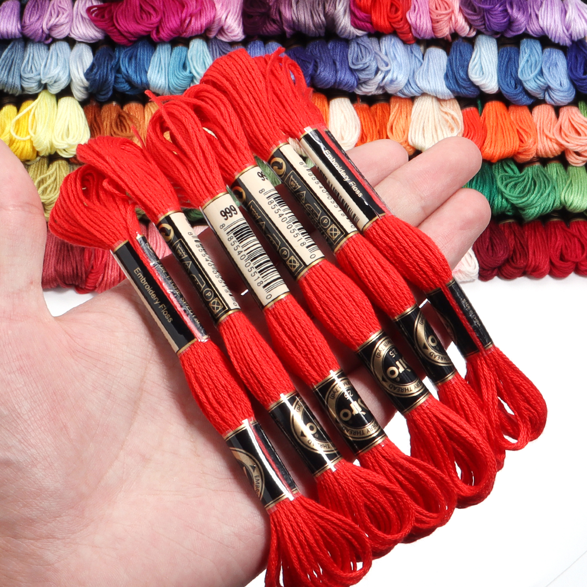 6Pcs/Lot Multicolor Polyester  - Sewing Kit avaliação e preço