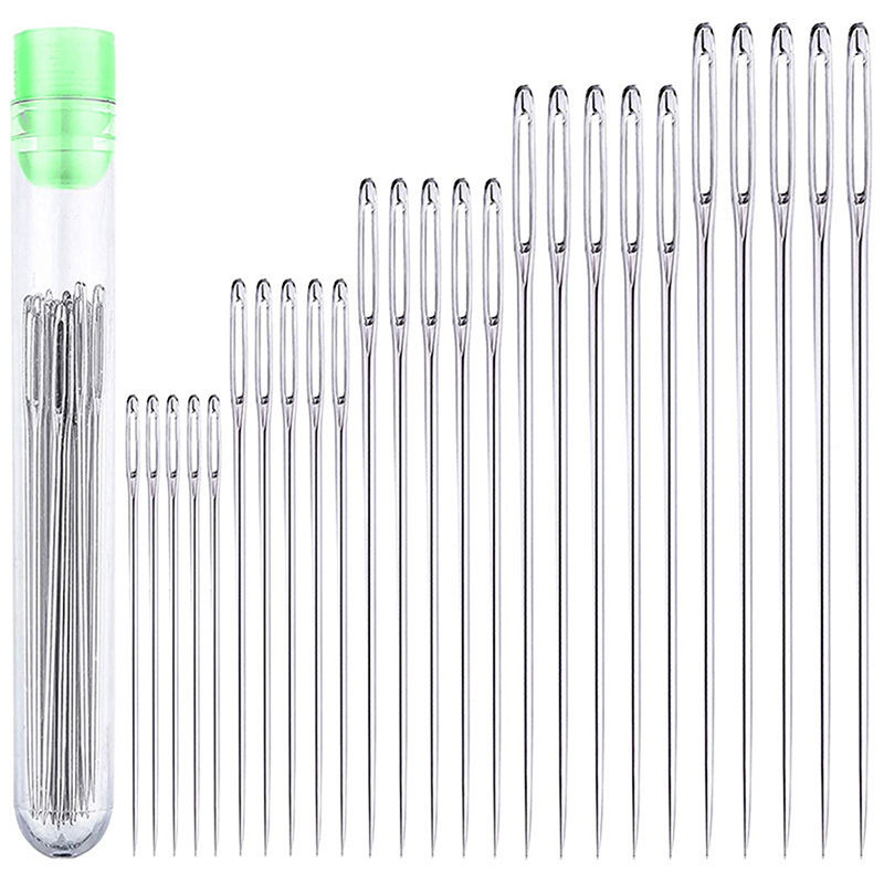 25Pcs Large Eye Stitching Need - Leather Needle Heavy avaliação e preço