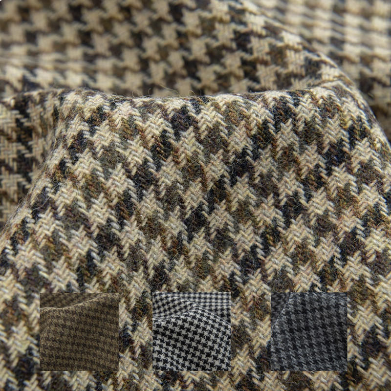 Light Coffee Small Houndstooth - Sewing Tweed avaliação e preço