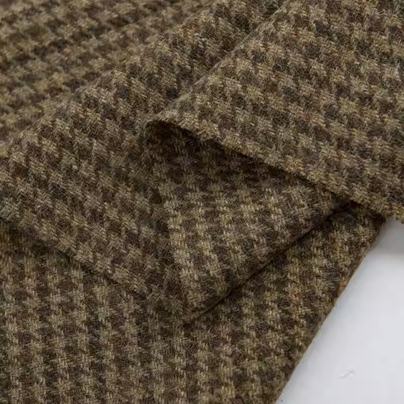 Light Coffee Small Houndstooth - Sewing Tweed avaliação e preço
