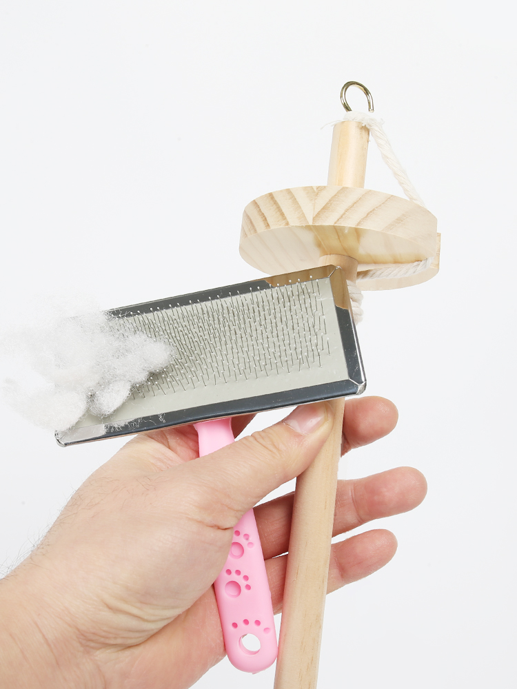 Wooden Spinning Mallet DIY Yar - Sewing And Textile avaliação e preço