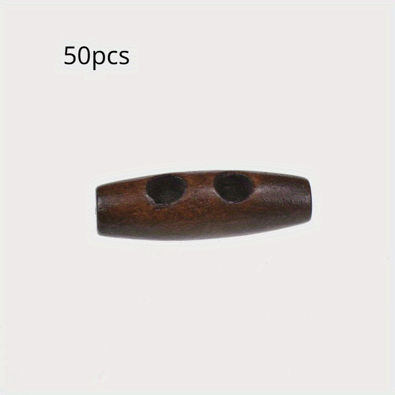 50pcs Recycled Wood Horn Toggl - Sewing Recycling avaliação e preço