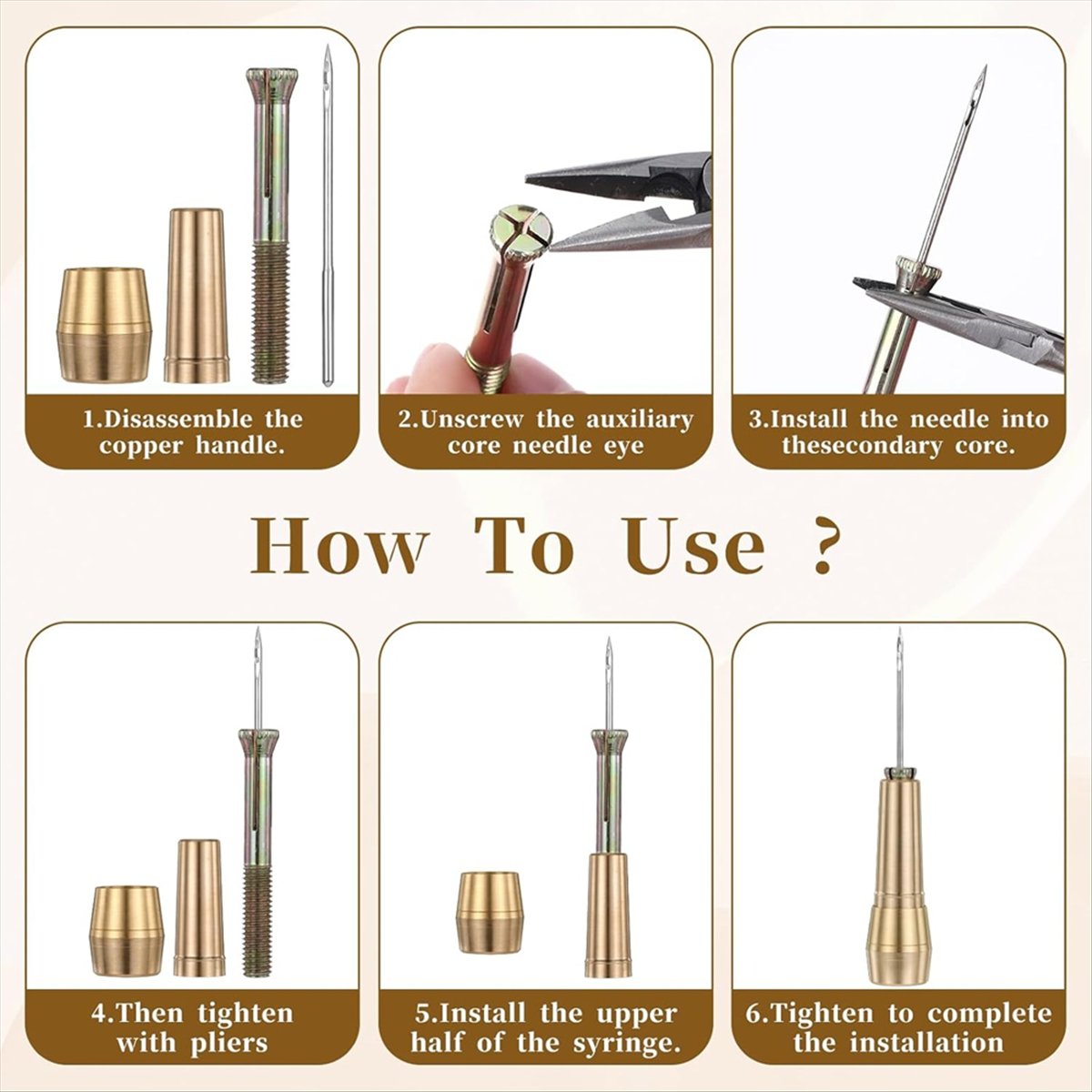 9pcs Leather Sewing Awl Kit wi - Sewing Kit avaliação e preço