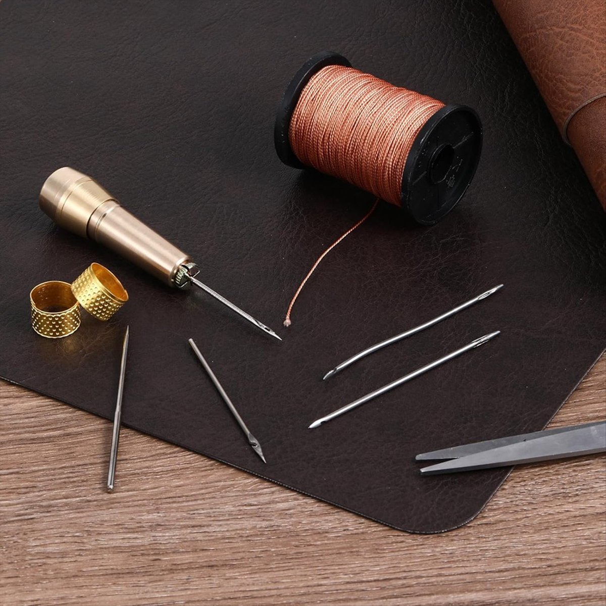 9pcs Leather Sewing Awl Kit wi - Sewing Kit avaliação e preço