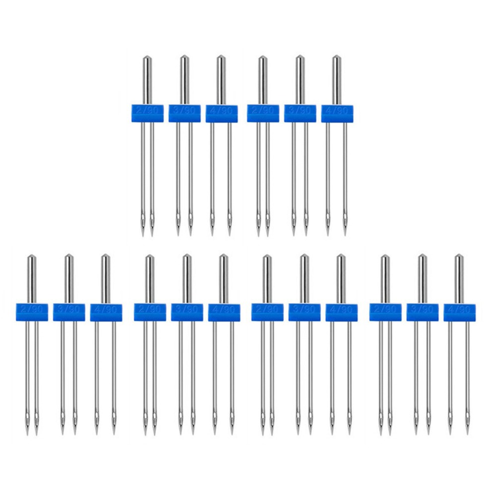 18pcs Stainless Steel Sewing M - Twin Needle Stretch avaliação e preço