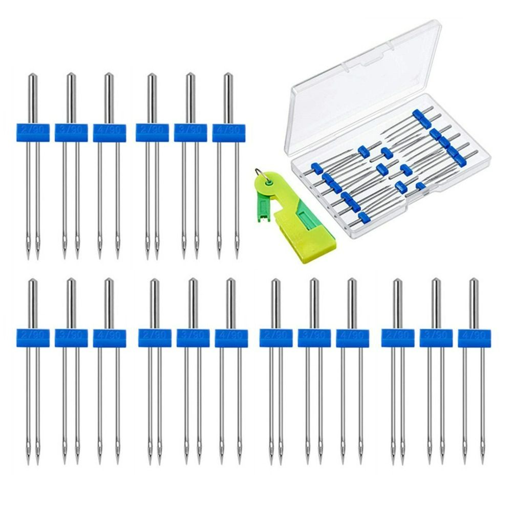 18pcs Stainless Steel Sewing M - Twin Needle Stretch avaliação e preço