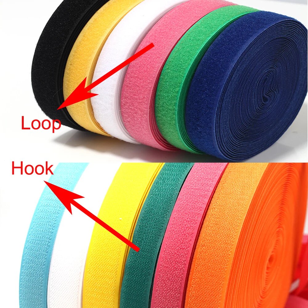 5Meter/Pair Colorful Non-adhes - Velcro Sew On avaliação e preço