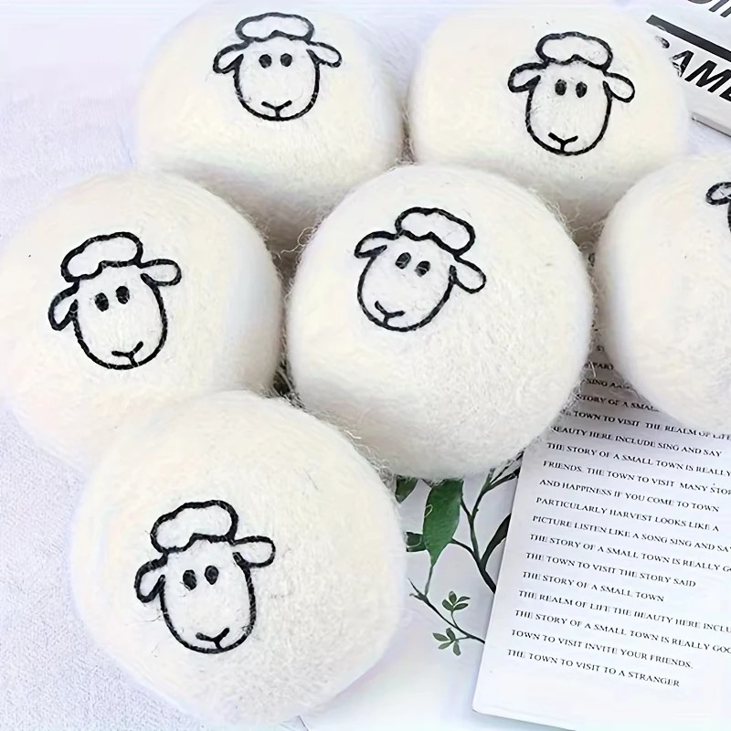 Clothes Wool Dryer Balls Laund - Fabric Softener Sheet avaliação e preço