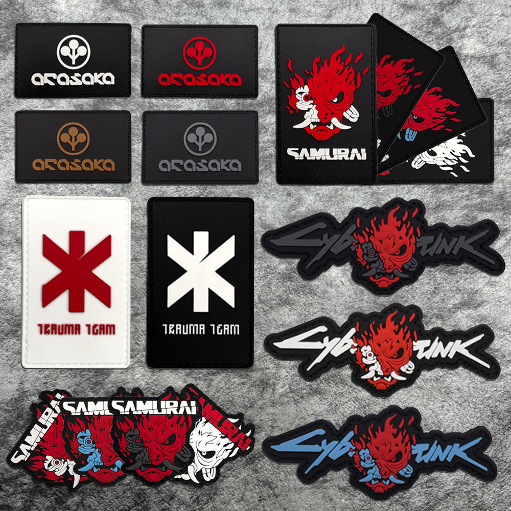 A Cyberpunk Pattern Pvc Patch, - Velcro Sew On avaliação e preço