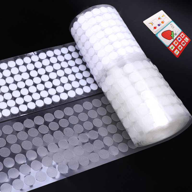 1000pair 10/15/20mm White Dot  - Velcro Sew On avaliação e preço