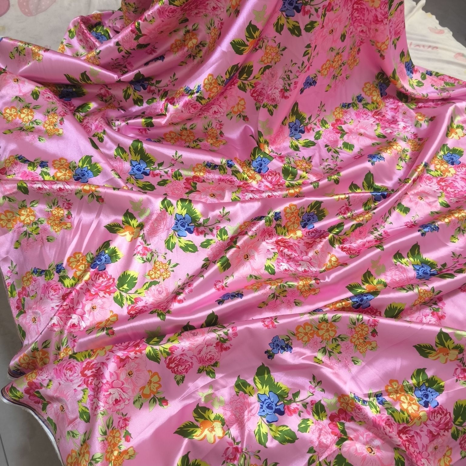 Satin Fabric Cloth without Ove - Sewing And Textile avaliação e preço