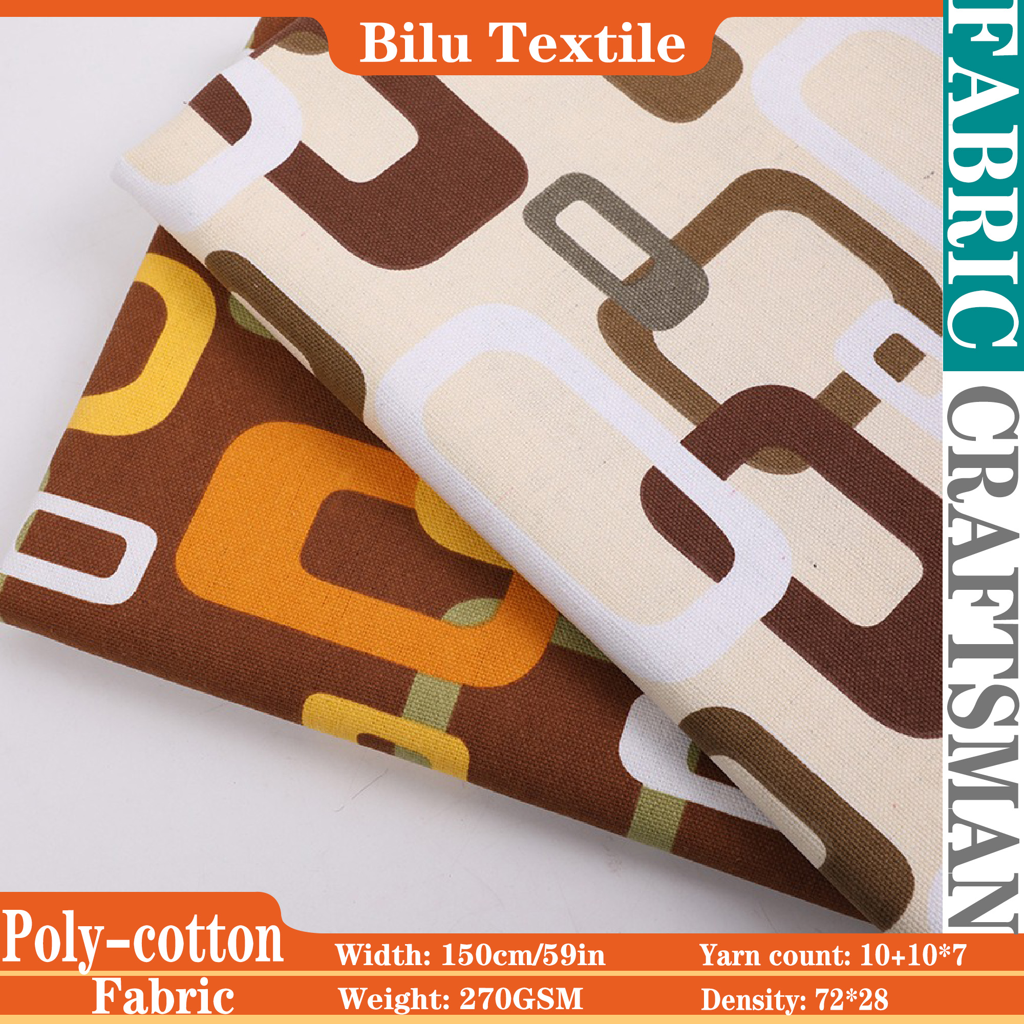 Poly-Cotton Canvas Fabric - De - Sewing And Textile avaliação e preço