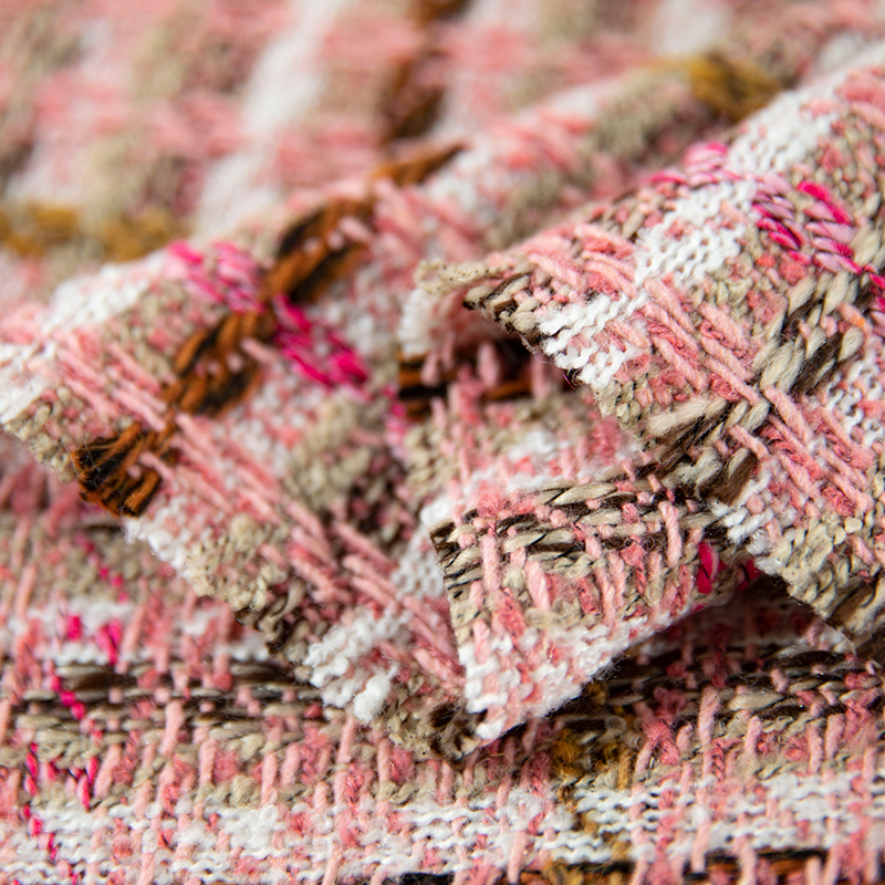 Plaid Tweed Fabric  By The Met - Sewing Tweed avaliação e preço