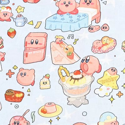 Cartoon Kirby 100 Cotton Fabri - Sewing And Textile avaliação e preço