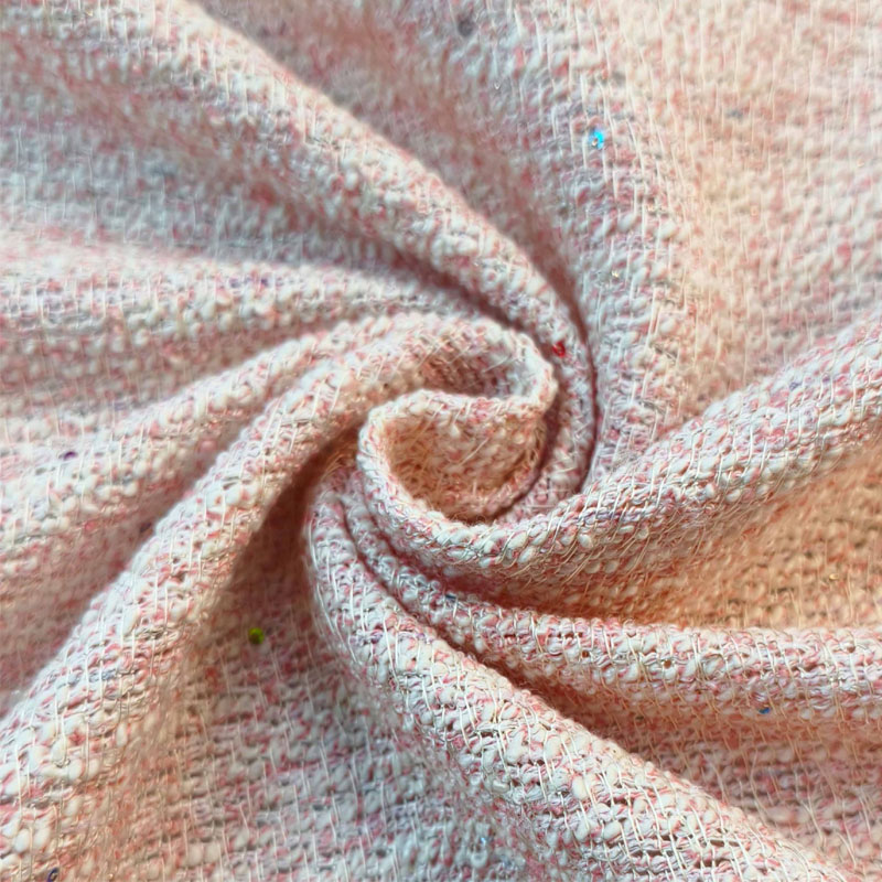 Light Pink Color With Sequin Y - Sewing Tweed avaliação e preço